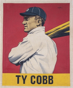"A Baseball Card That Never Was: Ty Cobb (1948 Leaf)" Original Canvas Artwork 25x30 by Arthur Miller